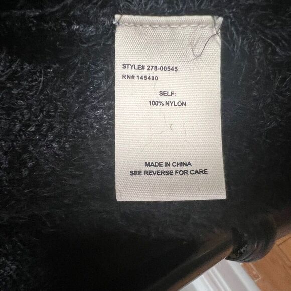 Mo:Vint Black Soft Cozy Open Cardigan Women's Size Medium - Picture 8 of 13